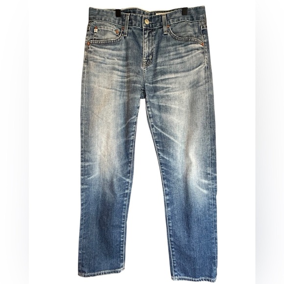 Ag Adriano Goldschmied Denim - AG Adriano Goldschmied Ex Boyfriend Slim Jeans Women’s 26 Light Wash Mid Rise